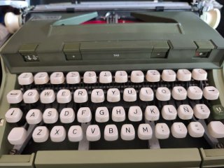 Máquina de escribir Capri verde