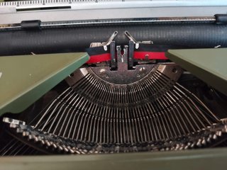Máquina de escribir Capri verde