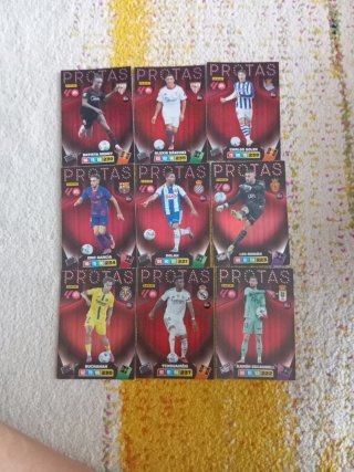 9 Cromos Protas. Adrenalyn 25/26