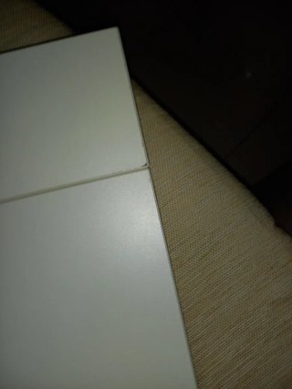 Mesas plegables madera y blanca 15€