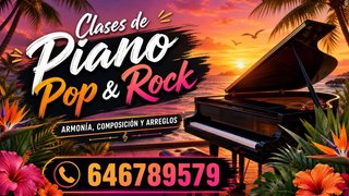 Clases de piano pop, rock, armonia y composicion