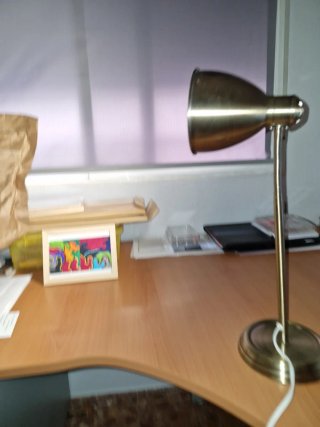 Lámpara Escritorio Latón Vintage
