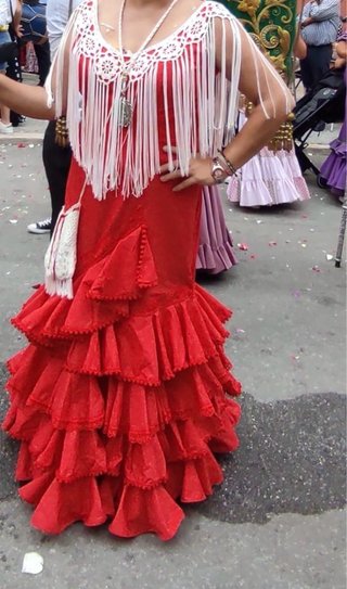 Vestido de flamenca rojo