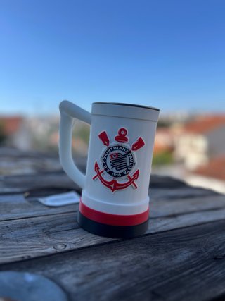 Caneca Alumínio 3D Corinthians Personalizada