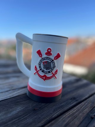 Caneca Alumínio 3D Corinthians Personalizada