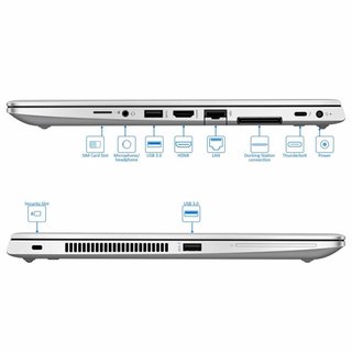 HP 840G5 i7 8GB 256GB + caricabatterie + docking station