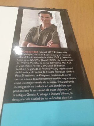 Libro:EL ASESINATO DE PITAGORAS, de Marcos Chicot