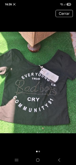 Camiseta Top Mujer Ambition & Style Negra XXL