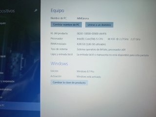 Portátil Toshiba Satellite Pro U500-1E6 Negro