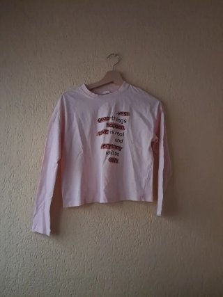 Camiseta rosa mensaje GOOD THINGS HAPPEN