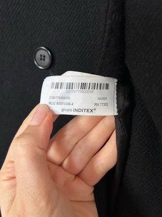 Cappotto lungo lana Zara Manteco