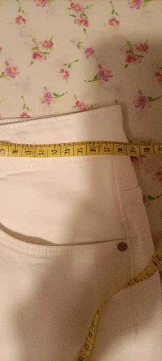 Falda vaquera blanca midi