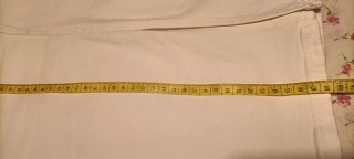 Falda vaquera blanca midi