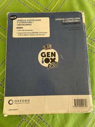 Lengua castellana y literatura I. Libro del est...