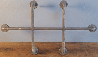 Reja de hierro forjado para puerta, mediados del s