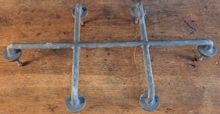 Reja de hierro forjado para puerta, mediados del s