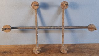Reja de hierro forjado para puerta, mediados del s