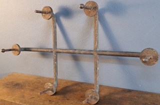 Reja de hierro forjado para puerta, mediados del s