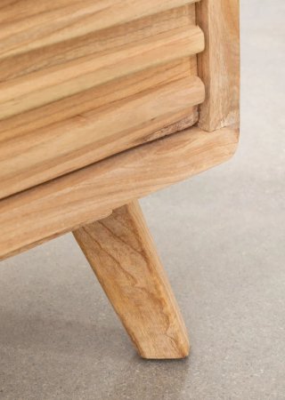 Sklum Cómoda de 3 cajones 70x40 cm madera natural