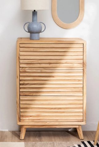 Sklum Cómoda de 3 cajones 70x40 cm madera natural