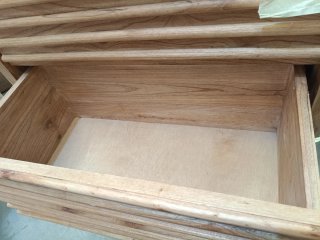 Sklum Cómoda de 3 cajones 70x40 cm madera natural