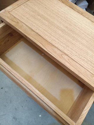 Sklum Cómoda de 3 cajones 70x40 cm madera natural