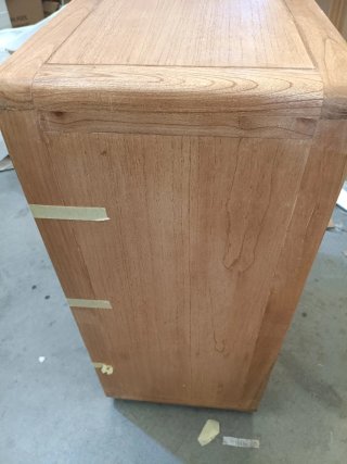 Sklum Cómoda de 3 cajones 70x40 cm madera natural
