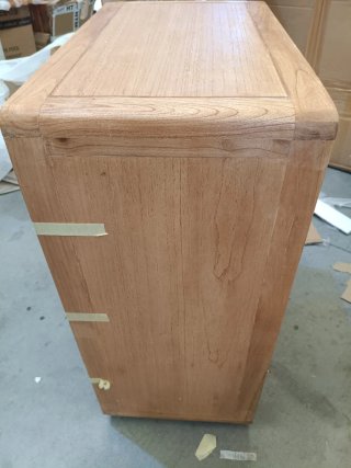 Sklum Cómoda de 3 cajones 70x40 cm madera natural