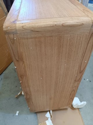 Sklum Cómoda de 3 cajones 70x40 cm madera natural