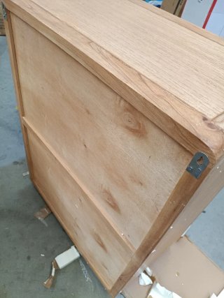 Sklum Cómoda de 3 cajones 70x40 cm madera natural
