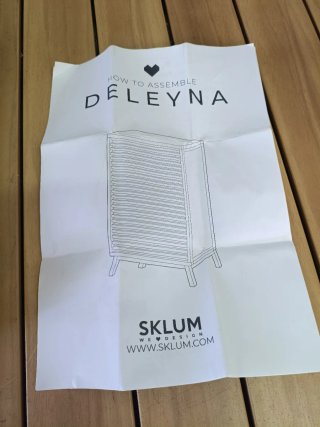 Sklum Cómoda de 3 cajones 70x40 cm madera natural