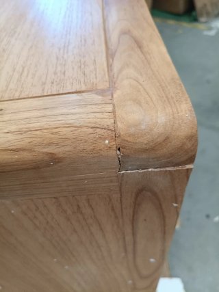 Sklum Cómoda de 3 cajones 70x40 cm madera natural