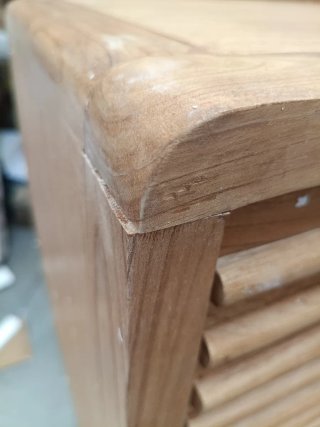 Sklum Cómoda de 3 cajones 70x40 cm madera natural