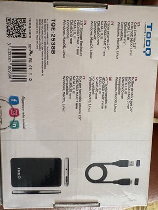 Tooq TQE-2538B Caja Externa 2.5 SATA