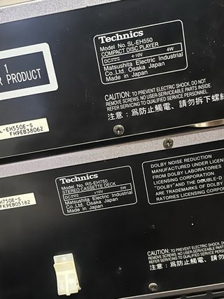 Minicadena Technics Plata SL-EH550