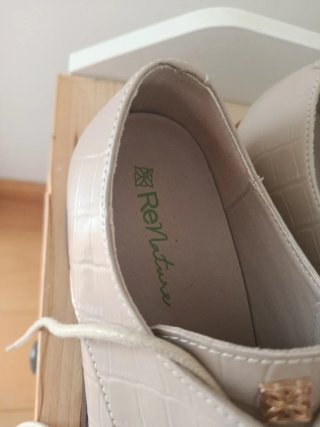 Zapatos planos beige mujer talla 36