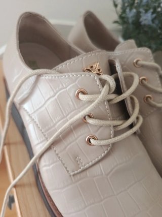 Zapatos planos beige mujer talla 36