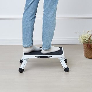 Step Stool 1-Step 150KG Capacity, plegable acero S