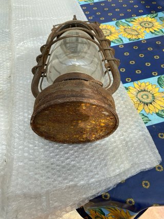 Antigua autentica Linterna alemana PANZER+/- 1940.