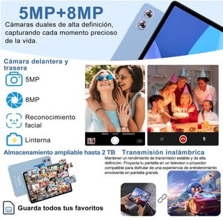 Tablet 10.1 Android 15 con Tastiera, Custodia e Mouse