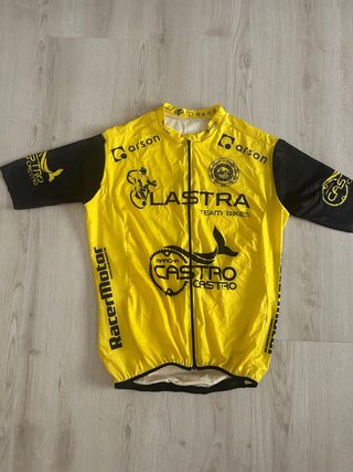 Maillot Ciclismo Amarillo Lastra Team Bikes tallaL