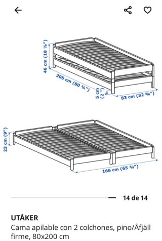 Cama Utaker Ikea Madera