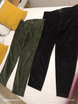 Pantalones Doker Negro y Verde Oliva