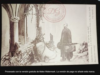 Postal Primera Guerra Mundial Iglesia Destruida