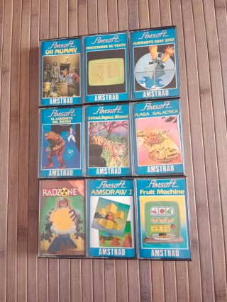 Lote 9 Juegos Amstrad PC Vintage Años 80