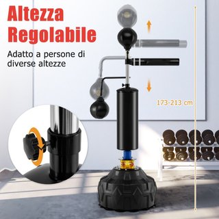 Allenatore di velocità nel pugilato con asta girev