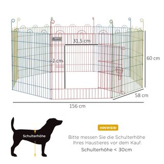 Freilaufgehege, Welpenauslauf, modulares Diseño, p