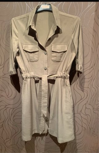 Vestido Safari  con cinturón