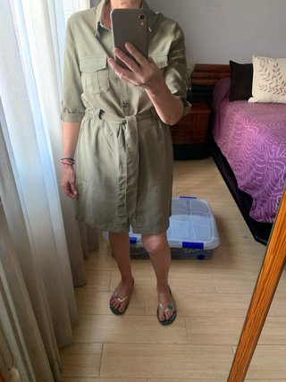 Vestido Safari  con cinturón