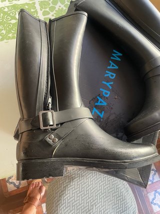 Botas de agua Marypaz negras mujer